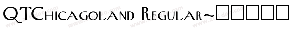 QTChicagoland Regular字体转换